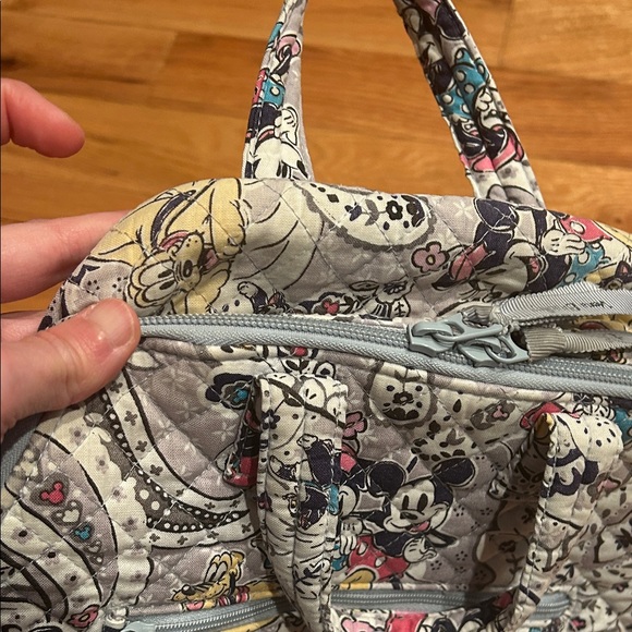 Disney Paisley Mickey Mouse Backpack - Gray and Yellow - Picture 2 of 3